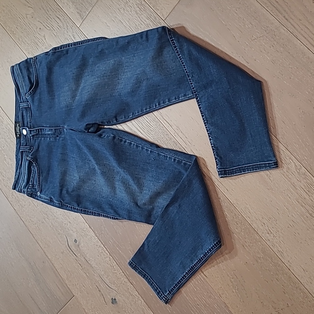 St. John Jeans Women's sz 10 Caviar Mid Rise Tapered Leg Ankle Denim Jean